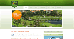 Desktop Screenshot of golfgroupmanager.com
