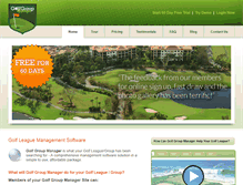 Tablet Screenshot of golfgroupmanager.com